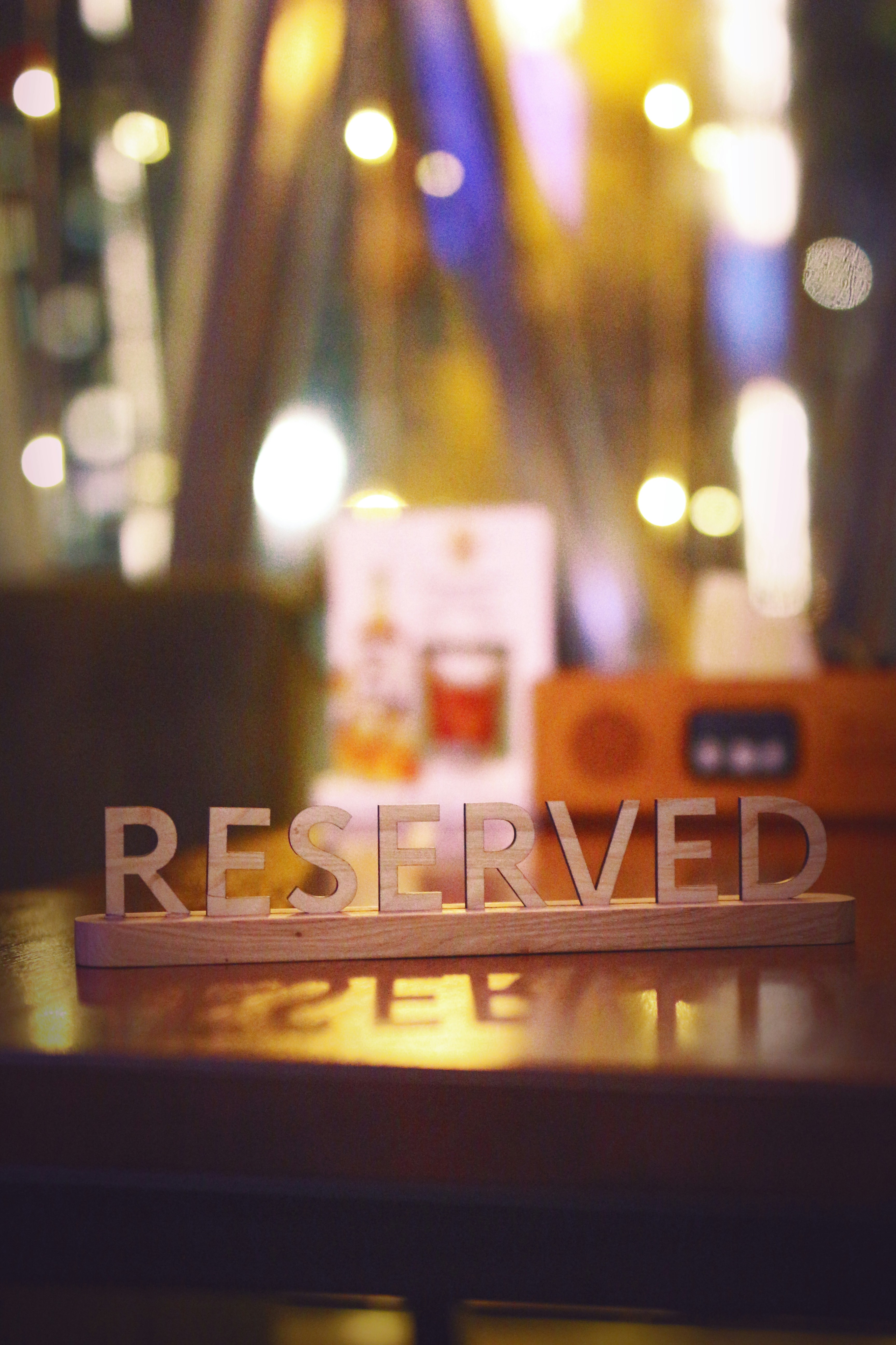 Reserve a table for you and your friends